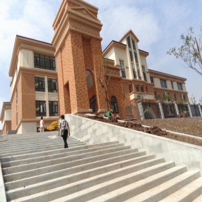 重慶市兩江小學(xué)外墻軟瓷，外墻干掛石材